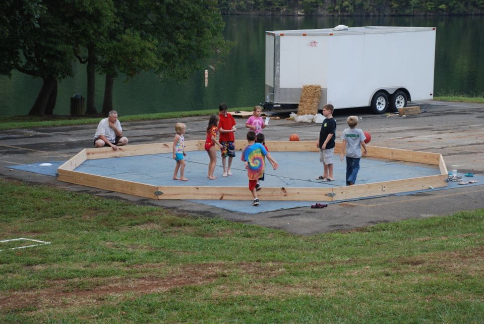 Kids playing an outdoor game at Melton Hill Recreation Area