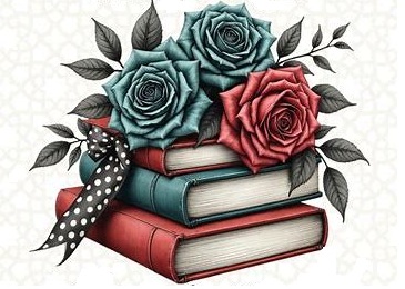 books with flowers
